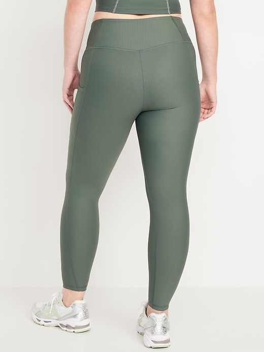 Image number 5 showing, High-Waisted PowerSoft Rib Leggings