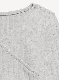 View large product image 4 of 4. Cozy Wrap-Front Ribbed Top for Girls