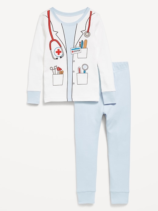 Voir une image plus grande du produit 1 de 2. Pyjama à motif de tenue de médecin unisexe pour tout-petit et bébé