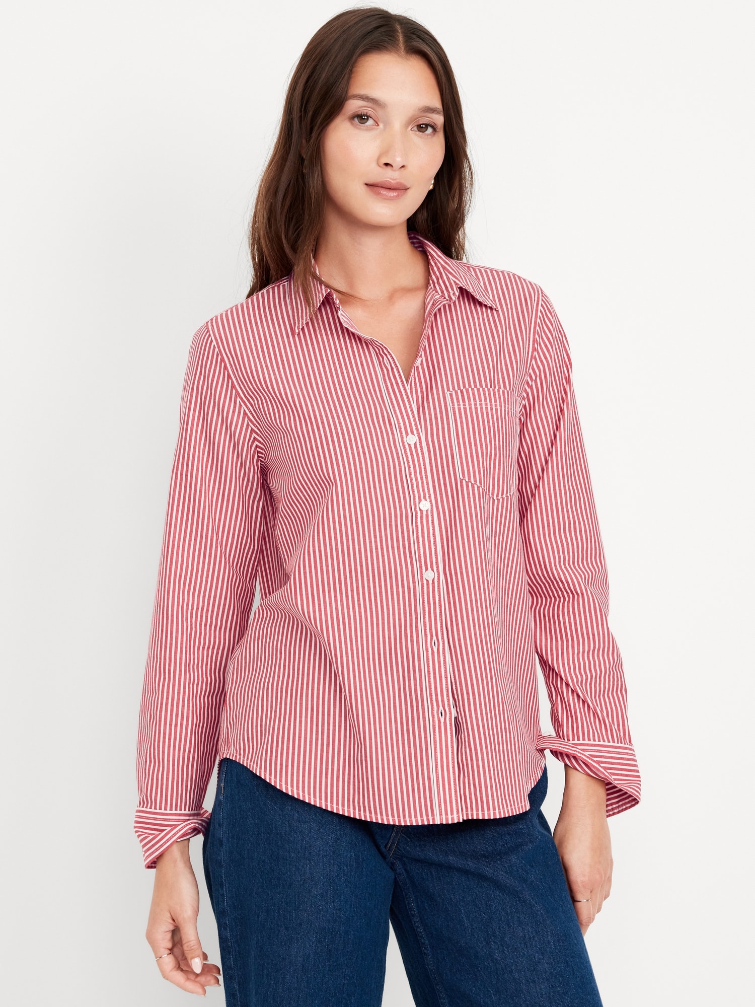 Classic Button-Down Shirt - Red