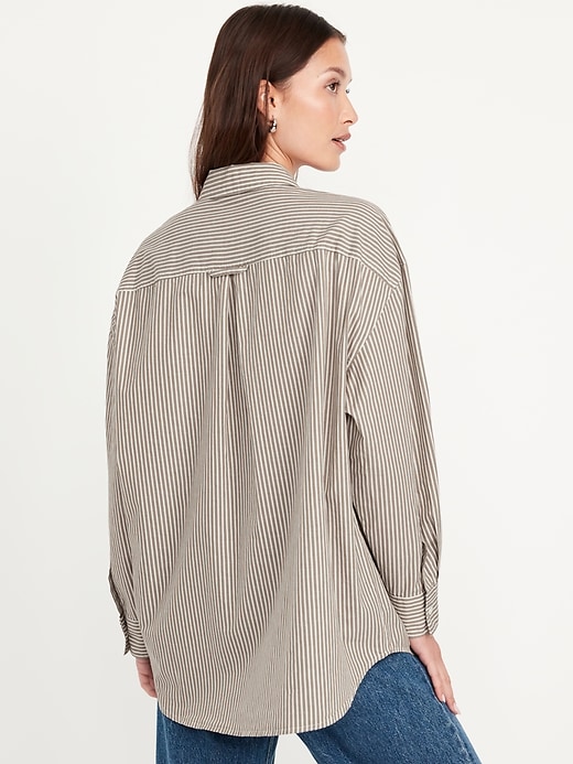 Image number 2 showing, Oversized Button-Down Boyfriend Shirt