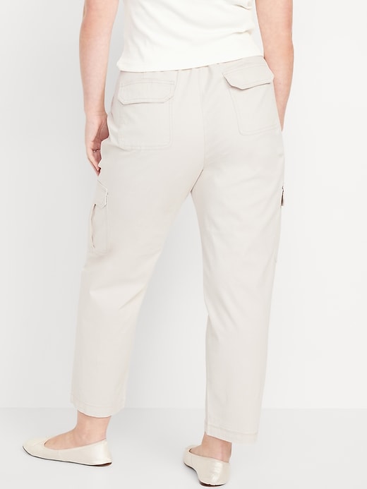 L'image numéro 6 présente Pantalon cargo chino authentique à taille haute