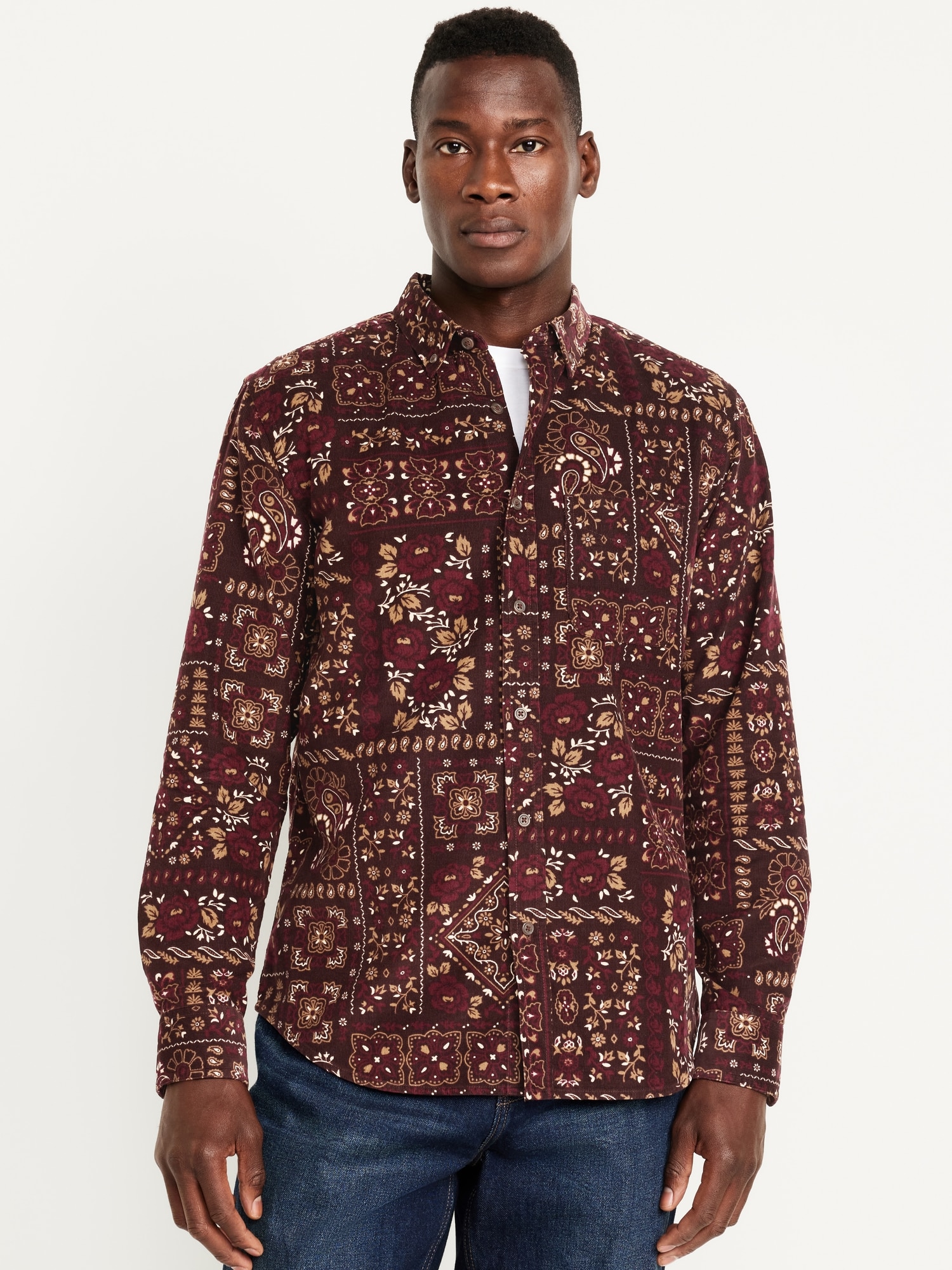 Button-Down Corduroy Shirt