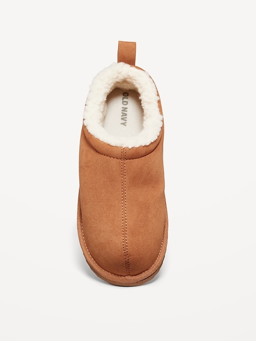 Voir une image plus grande du produit 2 de 4. Pantoufles de style mule en faux suède pour garçon