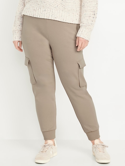 Image number 4 showing, High-Waisted Dynamic Fleece Cargo Joggers