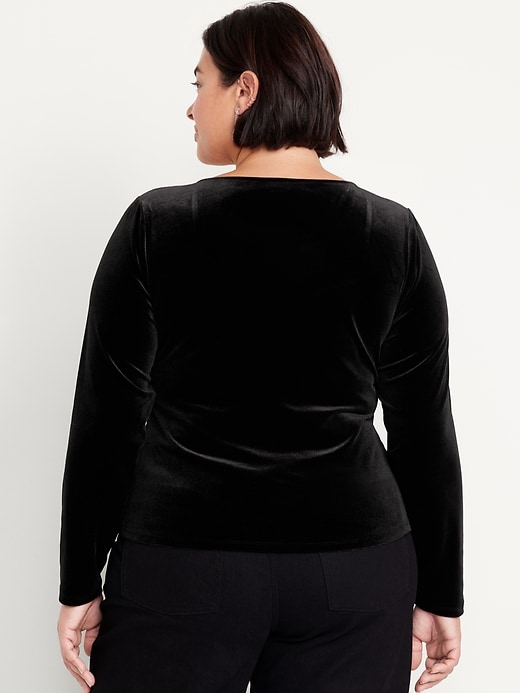 Image number 8 showing, Fitted Velvet Top