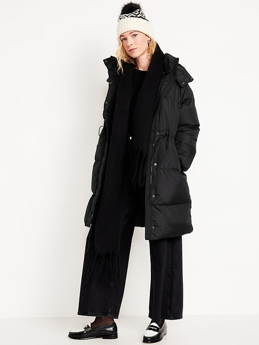 Image number 3 showing, Water-Resistant Quilted Long Puffer Jacket