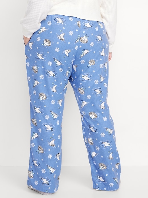 L'image numéro 8 présente Pantalon de pyjama à taille mi-basse en flanelle à motif