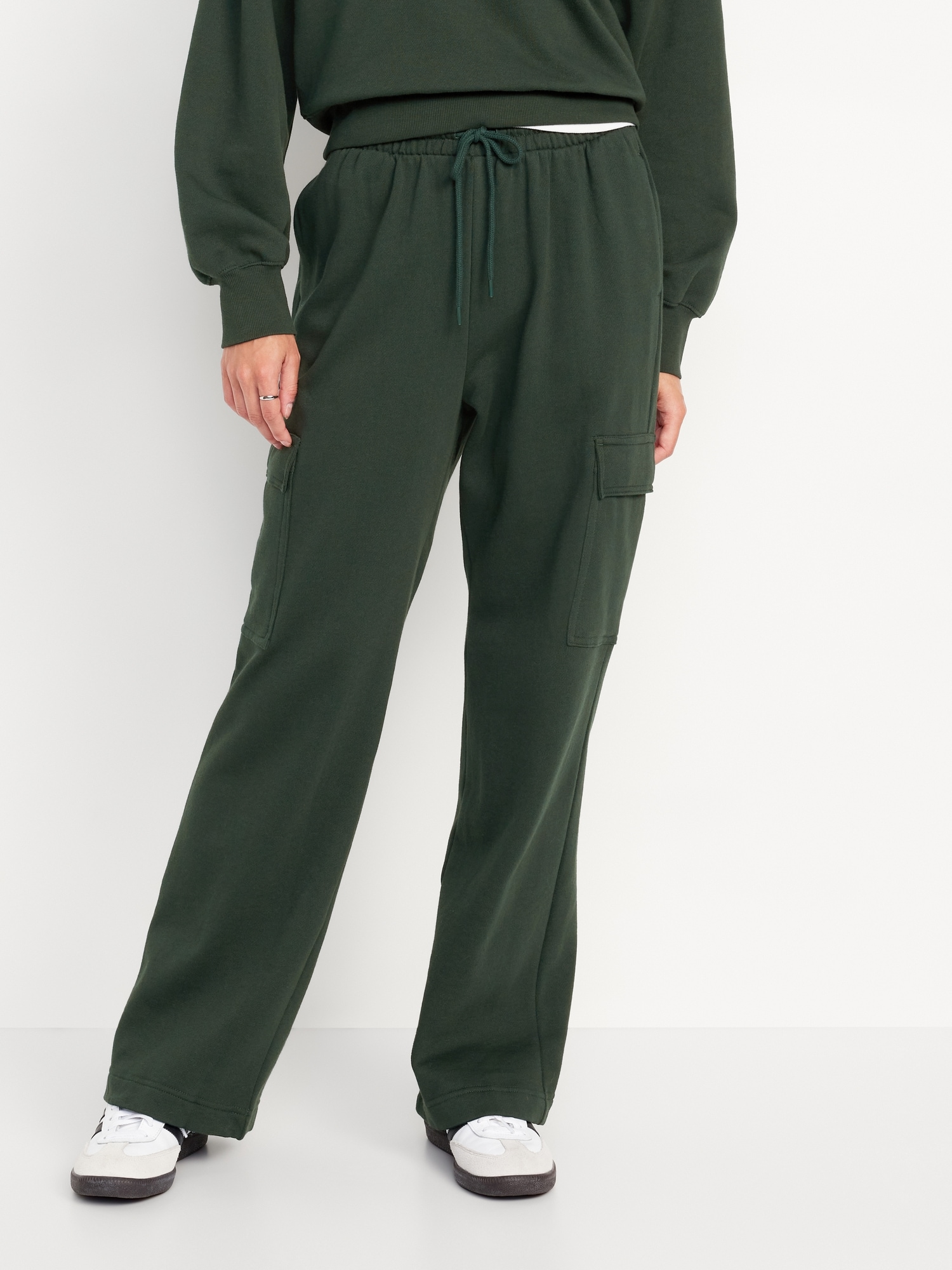 Extra High-Waisted SoComfy Cargo Wide-Leg Sweatpants