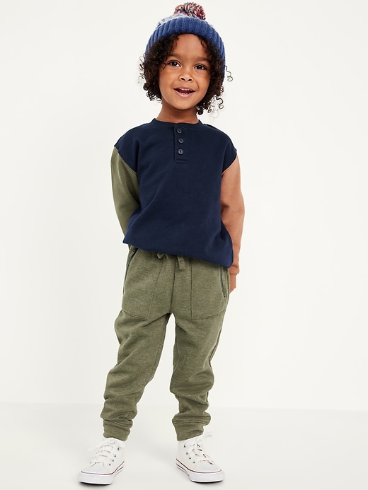 View large product image 1 of 2. Functional Drawstring Zip-Pocket Joggers for Toddler Boys