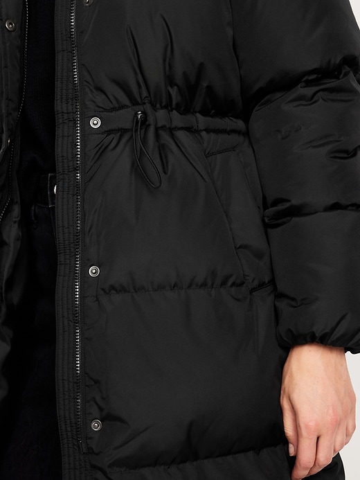 Image number 6 showing, Water-Resistant Quilted Long Puffer Jacket