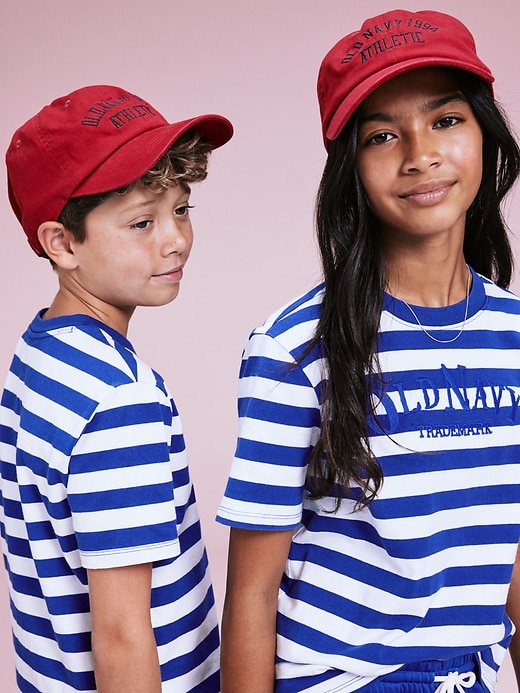 Image number 1 showing, '94 Logo-Graphic Gender-Neutral Baseball Cap for Kids