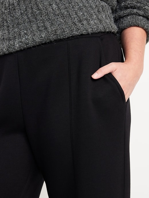 Image number 4 showing, High-Waisted Bounce Fleece Wide-Leg Sweatpants