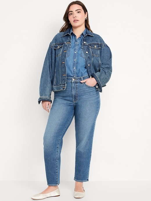 L'image numéro 5 présente Jean OG droit à Chaleur intégrée taille haute longueur cheville