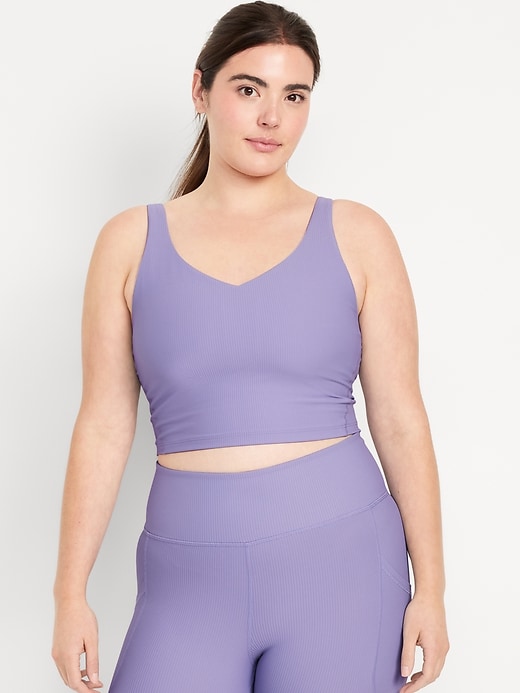 Image number 5 showing, Light Support PowerSoft Rib Longline Sports Bra