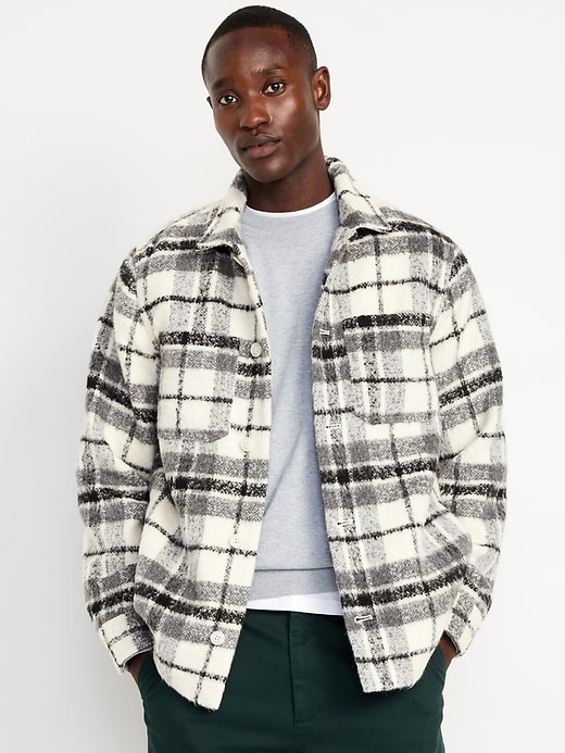 L'image numéro 1 présente Veste-chemise en Sherpa à doublure douillette