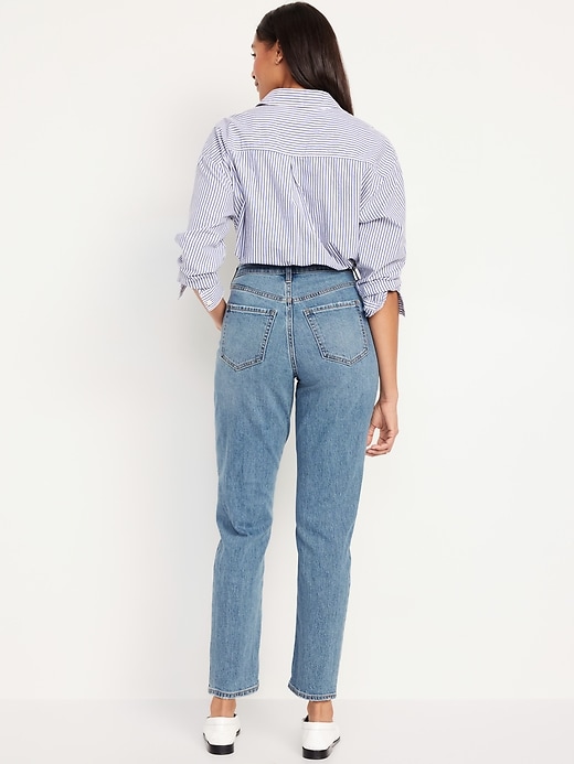 Image number 8 showing, Curvy High-Waisted OG Straight Ankle Jeans