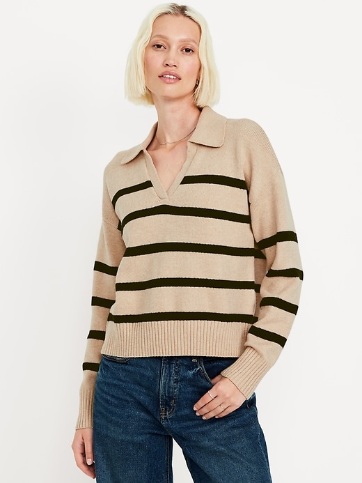 Image number 1 showing, Polo Sweater