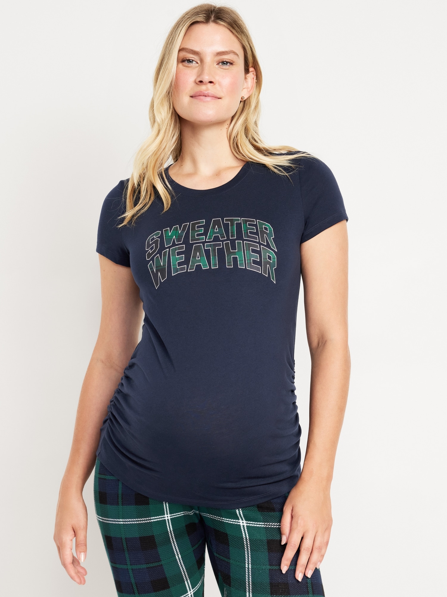 Maternity Gifting Graphic T-Shirt - Blue