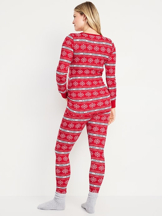 Image number 2 showing, Maternity Waffle Pajama Set