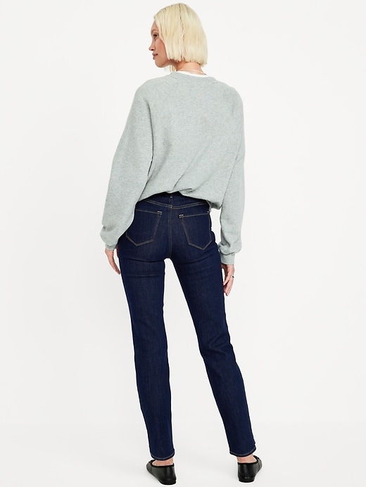 Image number 4 showing, High-Waisted Wow Straight Ankle Jeans