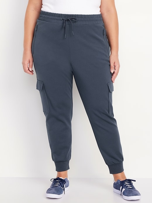 Image number 6 showing, High-Waisted Dynamic Fleece Cargo Joggers