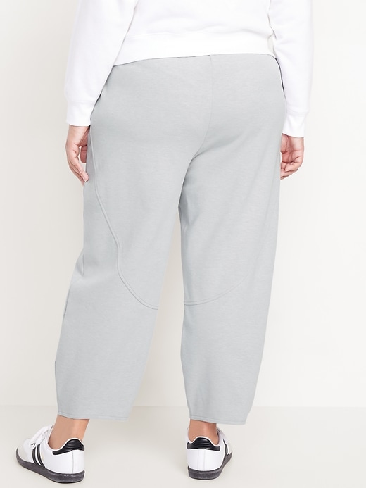 Image number 7 showing, High-Waisted Dynamic Fleece Barrel-Leg Pants