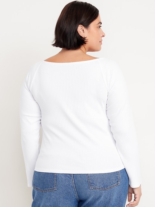 Image number 8 showing, Cinched Rib-Knit Top