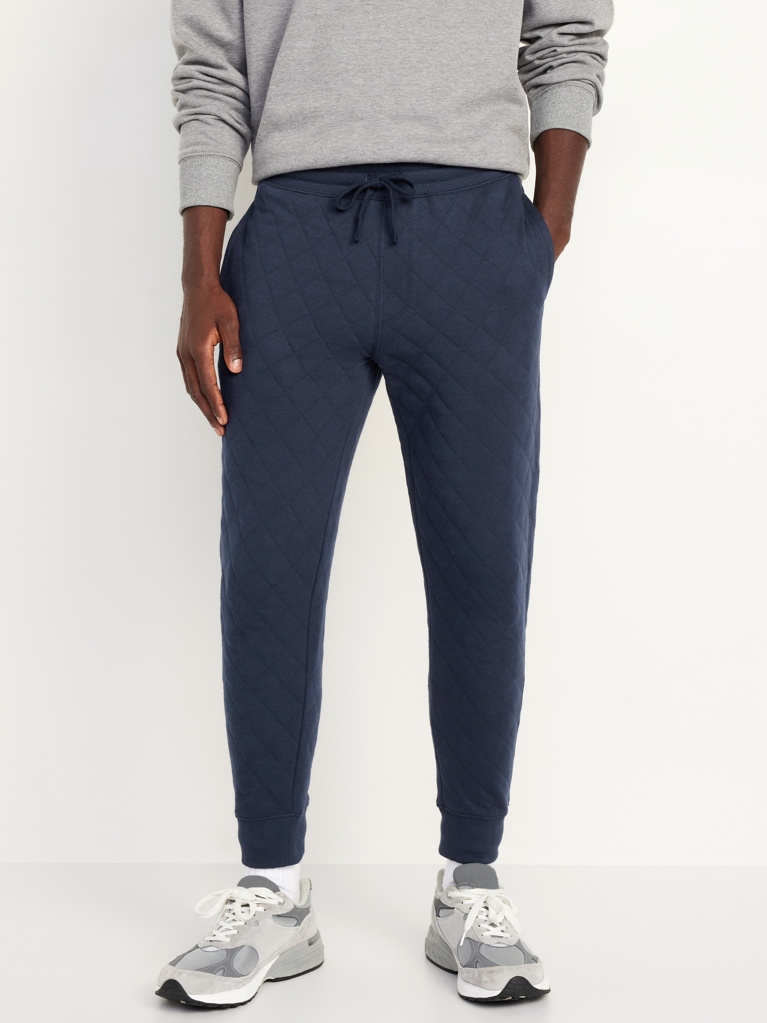 Pantalon de jogging en molleton matelassé ample