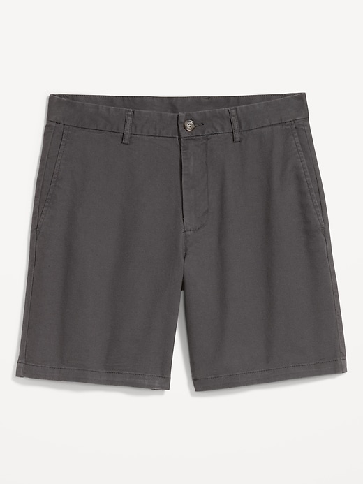 Image number 1 showing, Slim Built-In Flex Rotation Chino Shorts -- 8-inch inseam