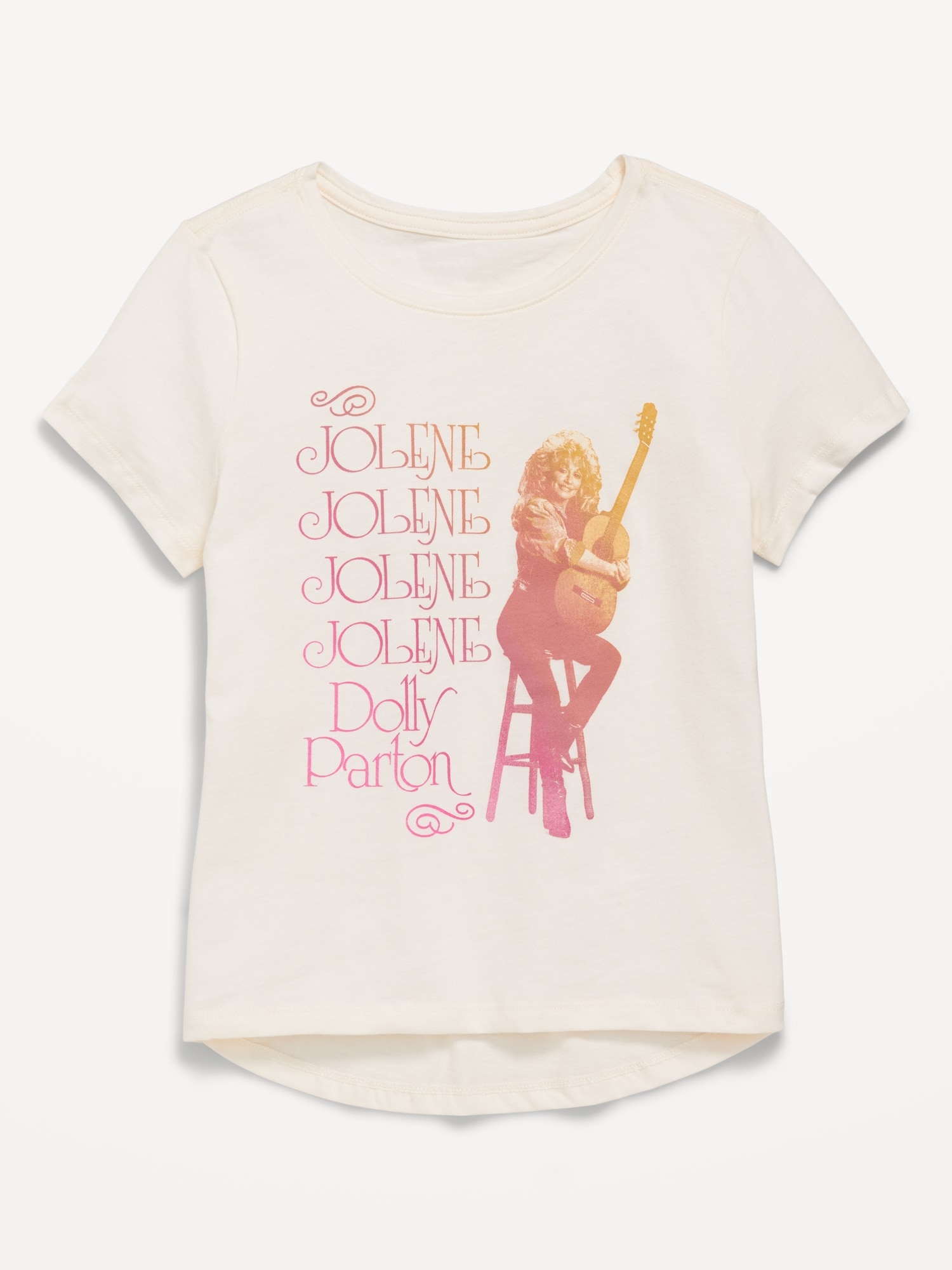 T-shirt à imprimé sous licence à manches courtes pour fille - Rose