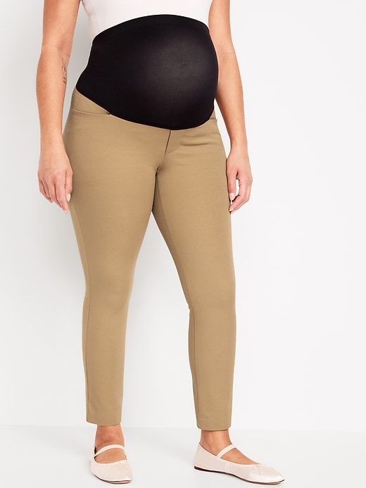 Image number 3 showing, Maternity Full-Panel Pixie Ankle Pants