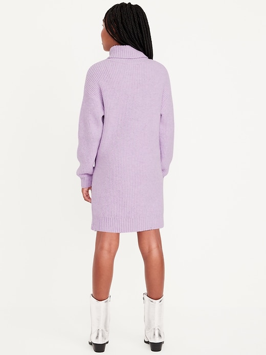 Voir une image plus grande du produit 2 de 4. Robe SoSoft à manches longues et à mailles perlées pour fille