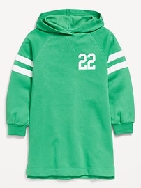 View large product image 3 of 4. Long-Sleeve Hooded Fleece Dress for Girls