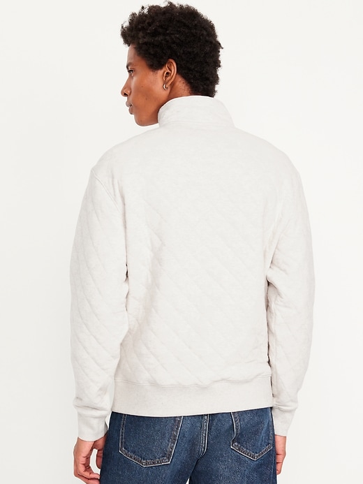 Image number 2 showing, Quilted Fleece Pullover