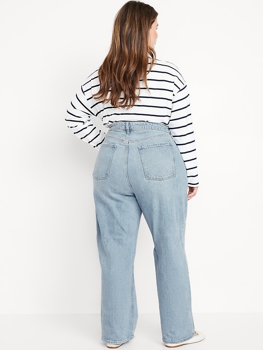 Image number 8 showing, Curvy Extra High-Waisted Wide-Leg Jeans