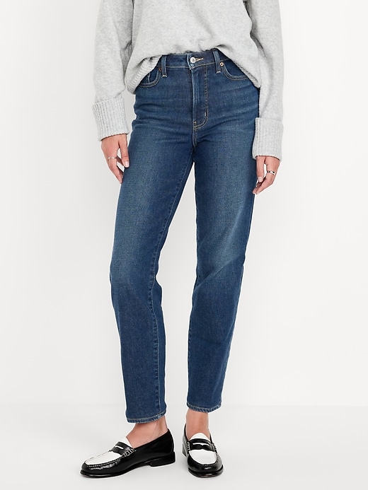 Image number 8 showing, High-Waisted Built-In Warm OG Straight Jeans