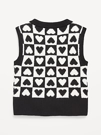 View large product image 3 of 4. SoSoft Printed Sweater Vest for Girls