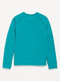 View large product image 3 of 4. Long-Sleeve Waffle-Knit Graphic Performance Top for Boys