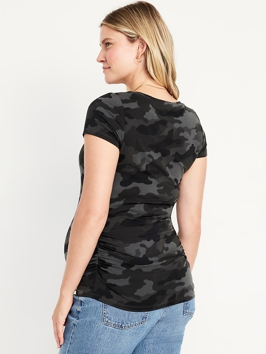 Image number 8 showing, Maternity Scoop-Neck T-Shirt