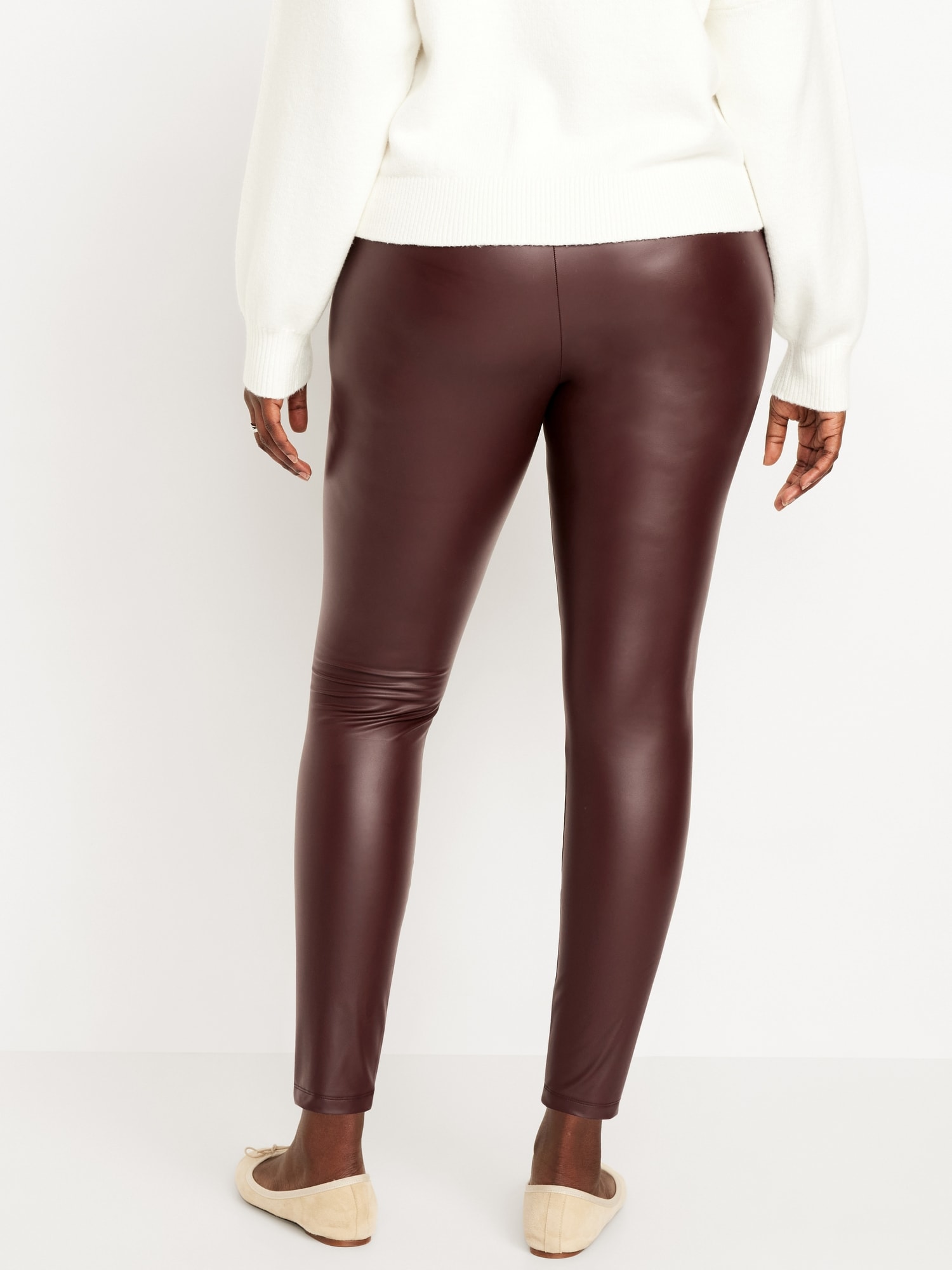 High-Waisted Faux Leather Leggings