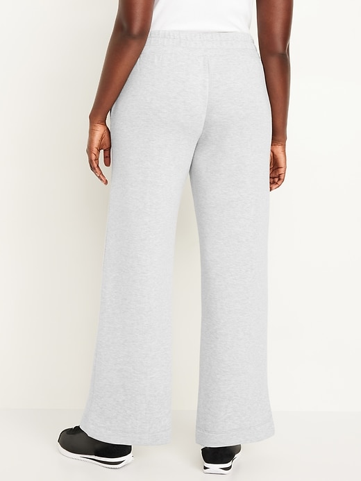 Image number 5 showing, High-Waisted Bounce Fleece Wide-Leg Pants