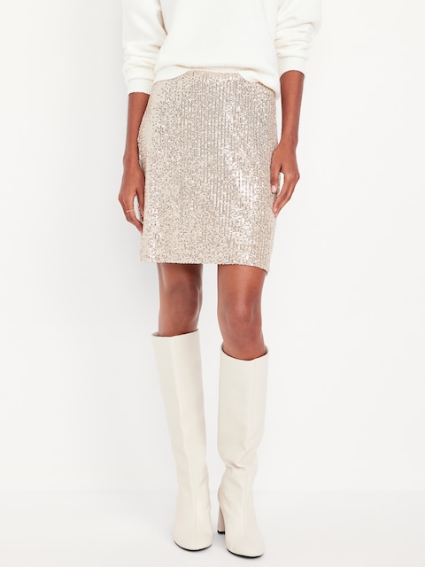 Sequin Mini Skirt