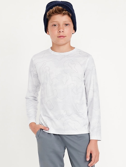 View large product image 1 of 3. CloudMotion Long-Sleeve Performance T-Shirt for Boys