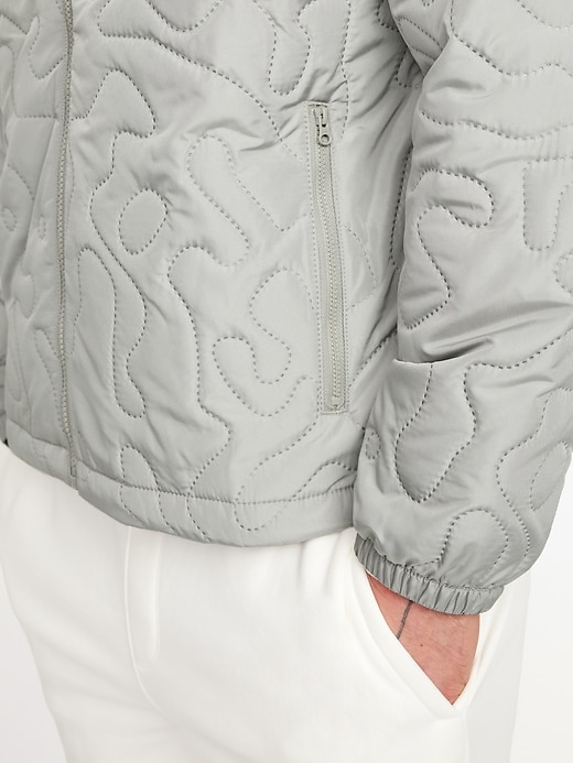 Image number 7 showing, Water-Resistant Quilted Zip Jacket