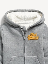 Voir une image plus grande du produit 3 de 3. Veste à capuchon à logo avec doublure en Sherpa pour tout-petit garçon