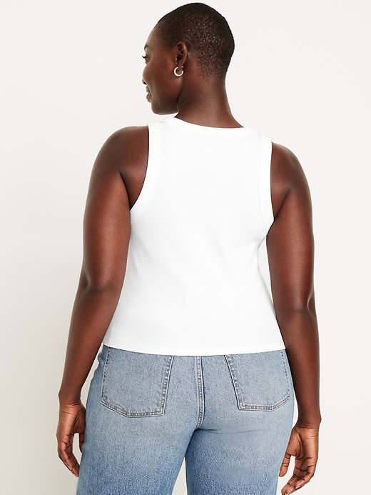L'image numéro 5 présente Camisole courte moulante