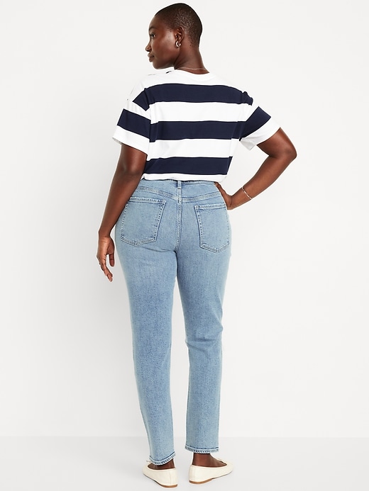 Image number 5 showing, Curvy High-Waisted OG Straight Ankle Jeans