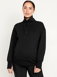 Image number 1 showing, Maternity Dynamic Fleece Half Zip