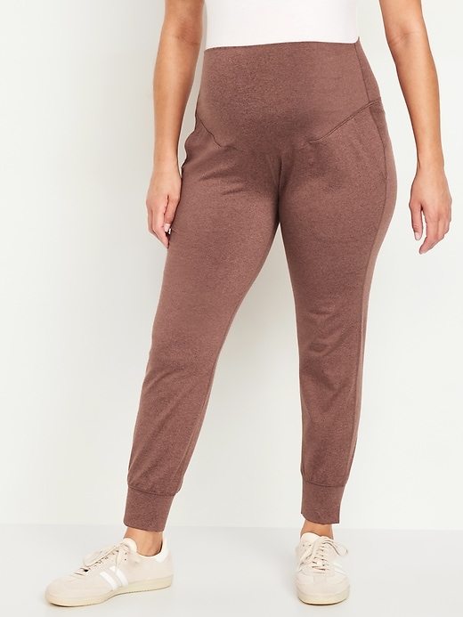 View large product image 1 of 2. Maternity Full-Panel CloudComfy Joggers